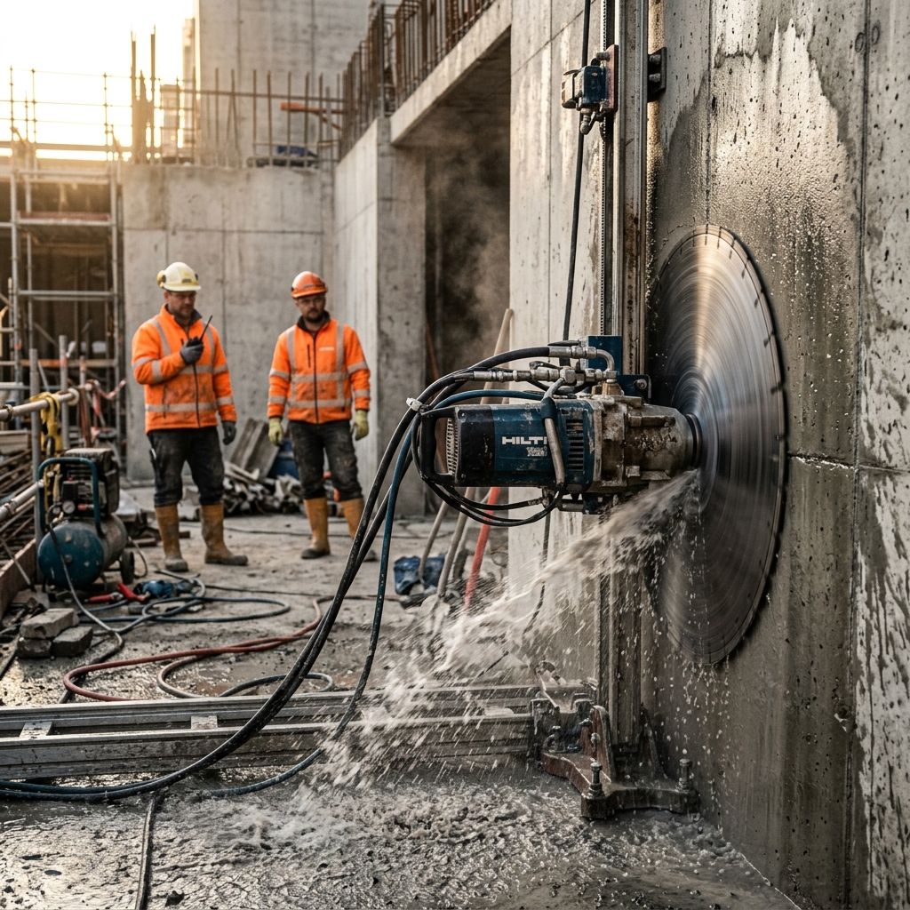 Beton Kesme Uygulaması